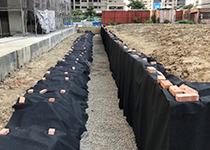 桃園源美建設(自遊人)-滲透側溝-碎石級配舖設